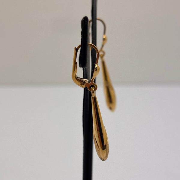 Boucles d'oreilles créoles en or jaune 18K 2.53 Grs