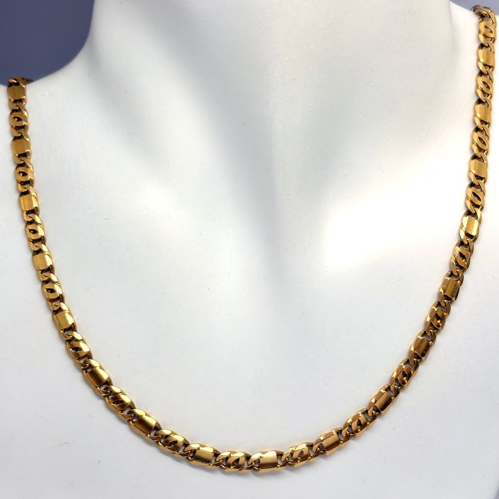 Collier maille marine en or Jaune 18 carats