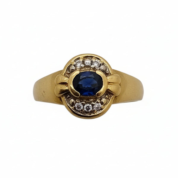 Bague Camée Or Jaune 18 K - 2.43 G - Taille 51 Oxyde Diam