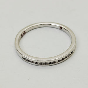 Bague Alliance en Or Blanc 18K Diamants - Taille 54 - 2.28G