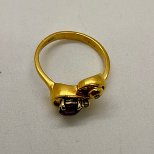 Bague en Or Jaune 18K Taille-56