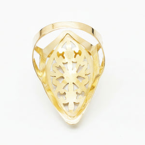 Bague Marquise Or Jaune 18k -  4.15 G