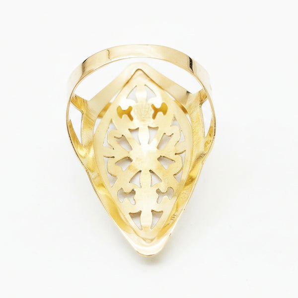 Bague Marquise Or Jaune 18k -  4.15 G