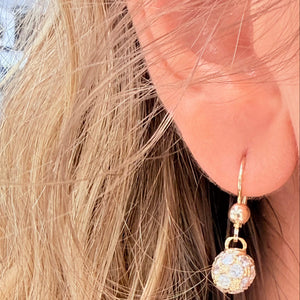 Parure Boucles d'oreilles Dormeuses en Or Jaune 18K - 5.92gr