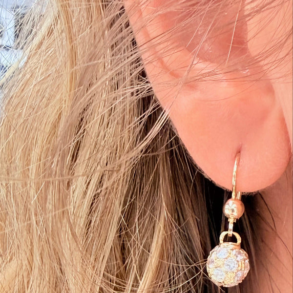 Parure Boucles d'oreilles Dormeuses en Or Jaune 18K - 5.92gr