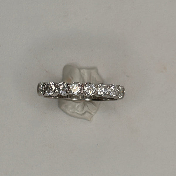 Bague Demi Tour en Or Blanc 18K Taille-61