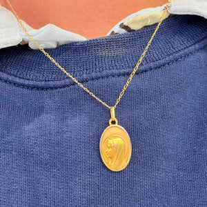 Pendentif Or Jaune Vierge - 18 Carats