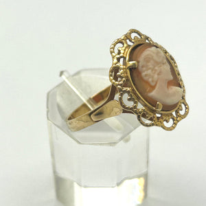 Bague Camée en Or Jaune 18 K