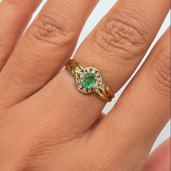 Bague Or Jaune Diamant 18k - 1.87Grs - T53