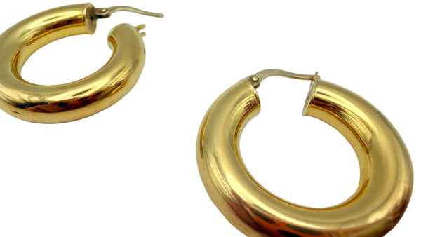 Créoles en Or Jaune 18k - 6.49 G