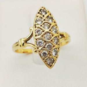 Bagues en Or Jaune 18 K Taille 52 - 3.16 G