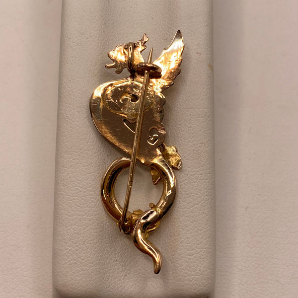 Broche Chimère en or 18 K -  5.77 G