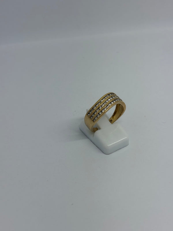 Bague en Or Jaune 18K - 3.89 Grs - Taille 57