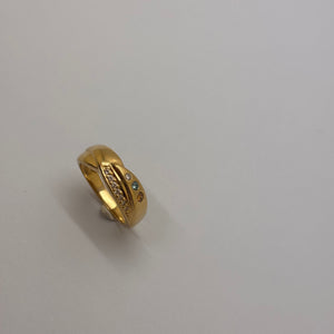 Bague Solitaire Or Jaune 18 Carats Taille-56
