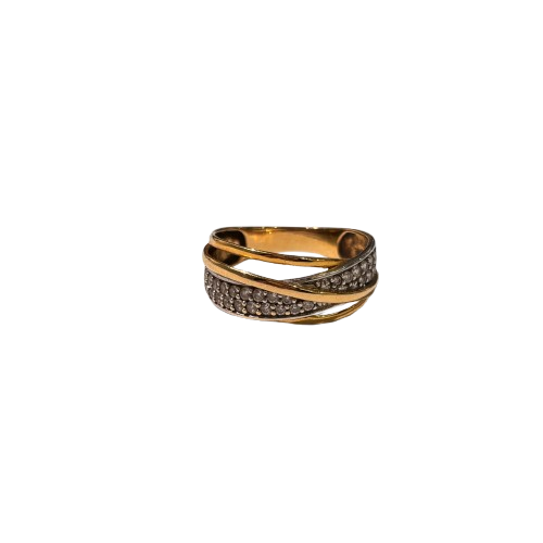 Bague en or avec pierres 18 K - T54