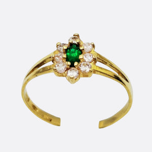 Bague en Or jaune 18K - Taille 56 - 1.60G