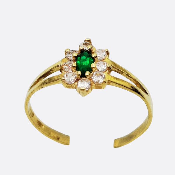 Bague en Or jaune 18K - Taille 56 - 1.60G