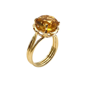 Bague en or jaune 18k -  4.98 G