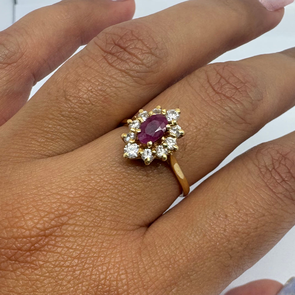 Bagues Marquise en Or Jaune 18 k