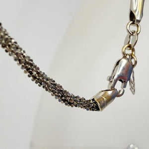 Collier Princesse en Or Blanc 18K avec Cœur en Diamant