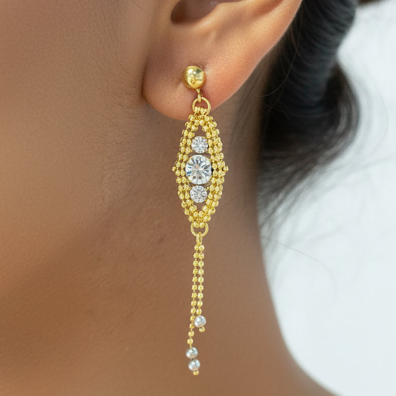 Boucles d'oreilles Or 18k Clou - 3.81gr