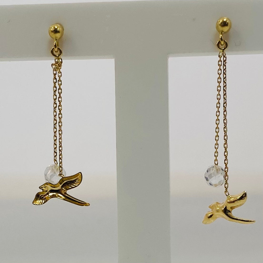 Boucles Pendantes avec Perles