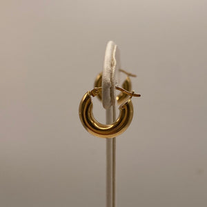 Boucles d'oreilles créoles en or jaune 18K - 1.74G