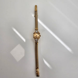 Montre Cocktail Vintage en Or Jaune 18 K Diamants