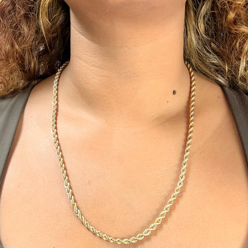 Collier Torsadé Matinée en Or Jaune 18K