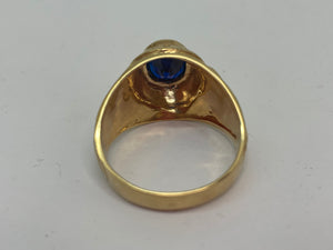 Bague Chevalière Or Jaune 18 K - Taille 66 - 11 G