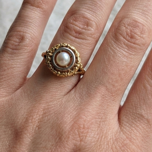 Camée en Or Jaune 18 K - Taille 53