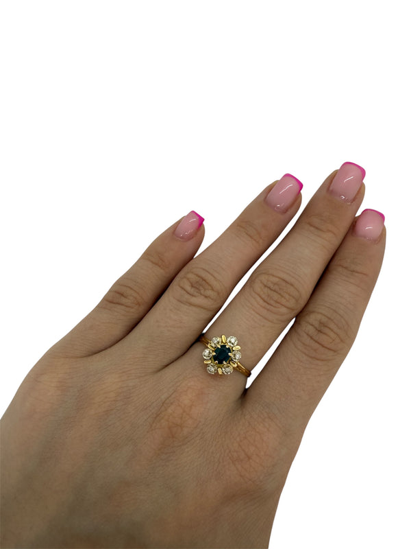 Bagues Marguerite en Or Jaune 18K Taille-52