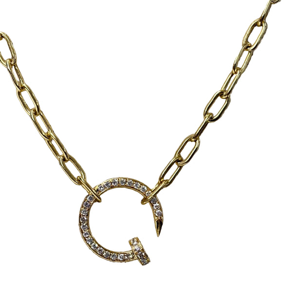 Collier Princesse en Or Jaune 18 Carats avec Diamants
