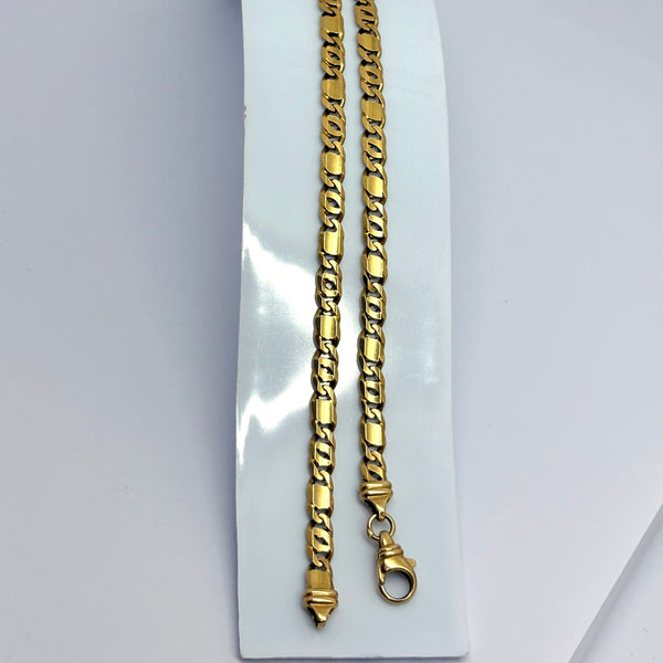 Collier maille marine en or Jaune 18 carats