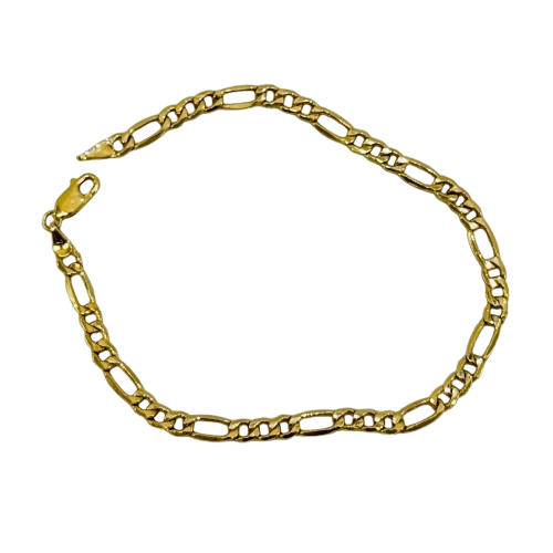 Bracelet Gourmette Or Jaune 18 Carats 21cm - Figaro Maille