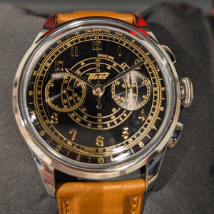 Montre Tissot Telemeter 1938 Chronographe Automatique Acier en Très Bon Etat