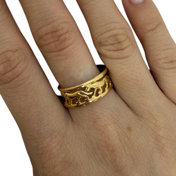 Bague Jonc en Or Jaune 18k  - Taille 60