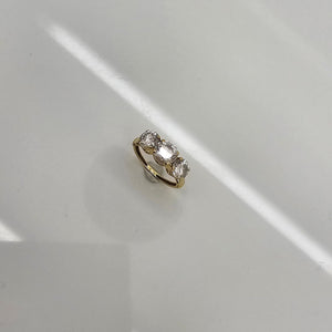Bague en Or jaune 18K - Taille 49 - 2.47G