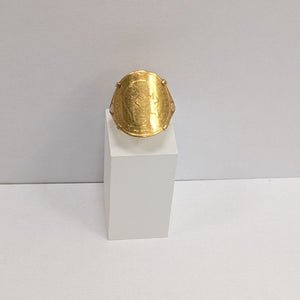 Bague  Or Jaune 18k Poids -5.33 Grs Taille -55