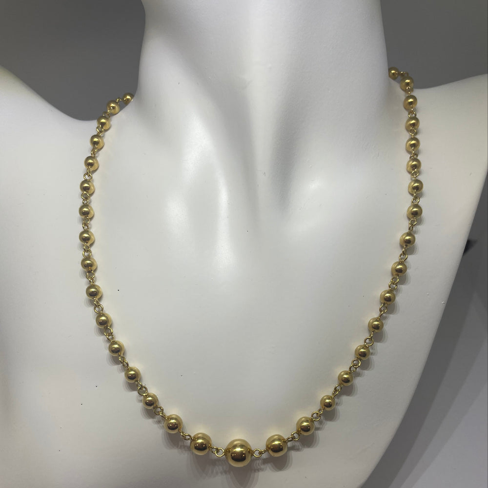 Collier Ras du Cou en Or Jaune 18K - 16.37g