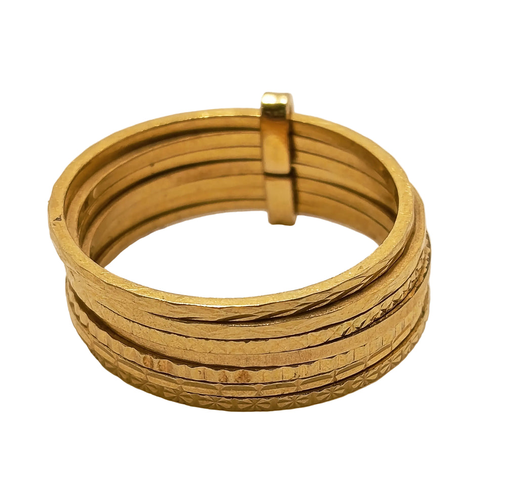 Bague Semainier Or Jaune 18 Carats