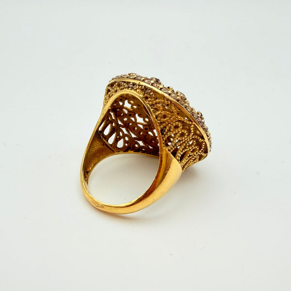 Bagues en or jaune 18K - Taille 54  8.97 Grs