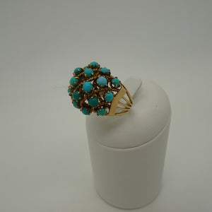 Bague en or jaune 18K Taille-55