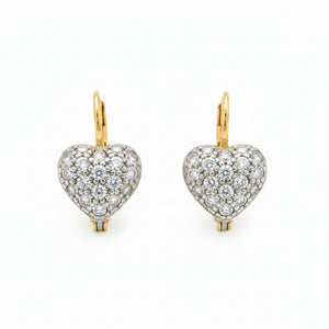 Boucle d'oreilles en Or Jaune/Blanc 18K - 3.97G