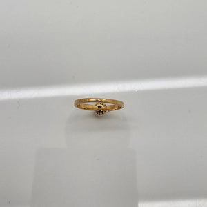 Bague Solitaire en Or Jaune 18K - Taille 49 - 1.97G