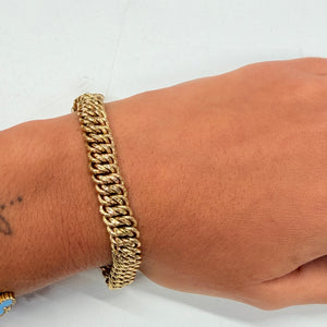 Bracelet Maille Américaine Or Jaune 18k