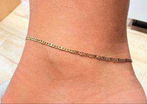 Bracelet Chaine de Cheville en Or Jaune 18K - 2.51g