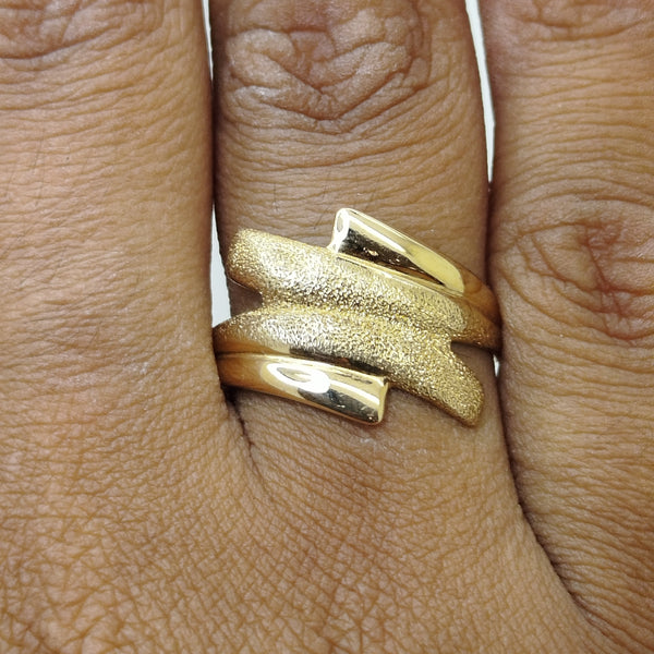 Bague en or jaune 18K Taille-55