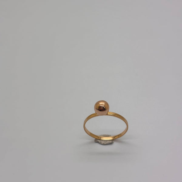 Bague Ancienne Or Jaune 18 Carats Grs Taille-54