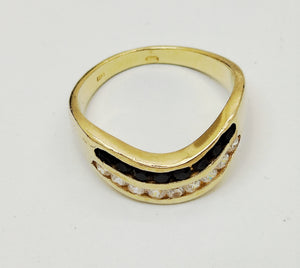 Baguette en or jaune 18K Taille-58